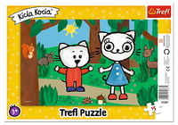 Puzzle ramkowe 15el Kicia Kocia w lesie 31387 Trefl p20