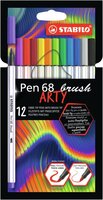 Flamastry STABILO Pen 68 brush etui kartonowe 12 szt. ARTY 568/12-21-20