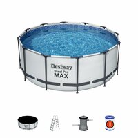 PROMO Basen stelażowy 366x122cm Steel Pro max 56420 BESTWAY