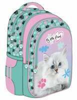 PROMO Plecak szkolny BPL-58 My Little Friend pastelowy kot / pastel cat