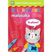 PROMO Kotek Psotek poznaje ruch. Kolorowanki maluszka. Co pływa KS66133 Trefl