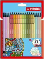 Flamaster STABILO Pen 68 etui kartonowe 18 szt. (nowe kolory 2021 i 2022) 6818-22-6