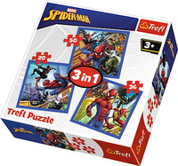 Puzzle 3w1 Pajęcza siła Spiderman 34841 TREFL p8