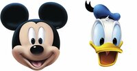 Maski Myszka Mickey x2 i Kaczor Donald x2