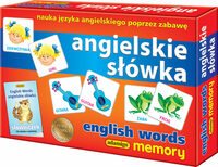 Memory Angielskie słówka English Words gra pamięciowa ADAMIGO 5628