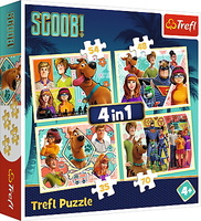 Puzzle 4w1 Scooby Doo i przyjaciele 34340 Trefl