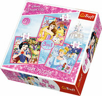 Puzzle 3w1 Zaczarowany świat księżniczek. Princess 34833 Trefl p8