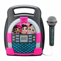 Zestaw do karaoke z mikrofonem, MP3, Bluetooth + efekty świetlne LOL LL-553 eKids