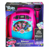 Zestaw do karaoke z mikrofonem, MP3, Bluetooth + efekty świetlne Trolls 2 TR-553 eKids