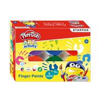 Farby do malowania palcami 6 kolorów 40 ml Play-Doh STARPAK