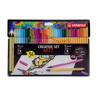 Zestaw kreatywny STABILO CREATIVE SET ARTY Flamaster Pen 68 / Cienkopis point 88