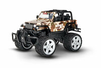 Auto na radio RC Jeep Wrangler Rubicon camouflage 2,4 GHz 162122 Carrera