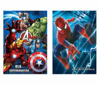 PROMO Karnet złoty Marvel Avengers / SpiderMan  VERTE cena za 1 sztukę
