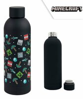 Bidon czarnyn stalowy 500ml Minecraft MC91701 Kids Euroswan butelka na wodę