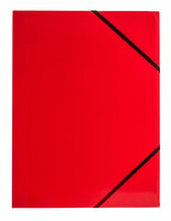 Teczka A4 z gumką narożną czerwona p6, cena za 1 szt