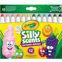 Silly Scents Markery 12 kolorów słodkie zapachy Crayola