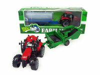 Traktor z przyczepą 34cm w pudełku 4466 HIPO cena za 1 szt