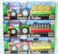 Traktor TEAMA z przyczepą w pud. 60082 p.6/48 Cena za sztukę