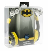 Słuchawki dla dzieci Batman czarno-żółte z logo OTL DC0349