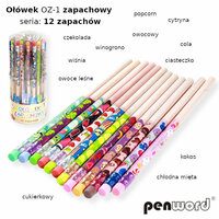 Ołówek zapachowy OZ-1, 12 zapachów mix kolorów p36 Cena za 1szt