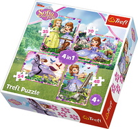 Puzzle 4w1 Disney W świecie księżniczki Zosi 34314 TREFL