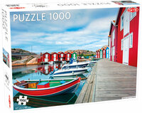 PROMO Puzzle 1000el Around the World, Northern Stars: Fishing huts in Smögen TACTIC