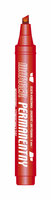 Marker permanentny czerwony 5mm końcówka ścięta KM101-CS p12 TETIS cena za 1 szt