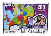 Puzzle 260el Mapa Europy edukacyjne ZACHEM 7149
