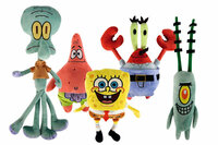 Pluszowe figurki bohaterów SpongeBob 5wz Simba