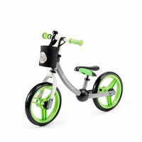 Kinderkraft rowerek biegowy 2WAY next green/gray z akcesoriami