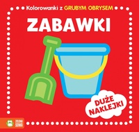 Książka Kolorowanki z grubym obrysem. Zabawki.