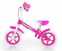 Rowerek biegowy Dragon z hamulcem różowy pink MILLY MALLY