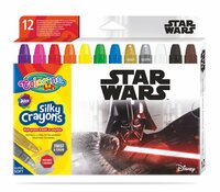 Kredki 12 kolorów świecowe żelowe wykręcane w sztyfcie Star Wars Colorino Kids 89557