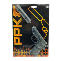 Pistolet z tłumikiem PPK Special Agent 25-shot transparent blister 276mm 0472-07