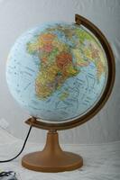 Globus 320 polityczno-fizyczny podświetlany stopka plastikowa w pudełku ZACHEM 3615