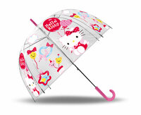 Parasolka przezroczysta, manualna, 48cm Hello Kitty HK50037 Kids Euroswan