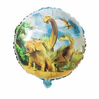 Balon foliowy okrągły dinozaury BCF-581