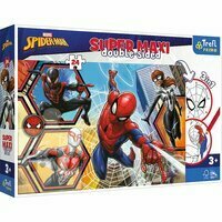 Puzzle dwustronne 24el SUPER MAXI 3w1 Spiderman wyrusza do akcji 41006 Trefl