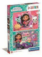 Clementoni Puzzle 2x20el Koci Domek Gabi. Gaby's Dollhouse 24802