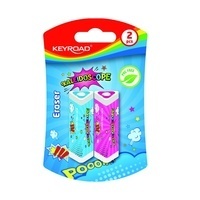 Gumka do ścierania KEYROAD, trójkątna, 2 szt., blister KR971852