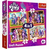 Puzzle 4w1 Poznaj kucyki Pony. My Little Pony 34624 Trefl