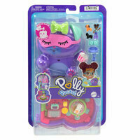 Polly Pocket Pieskowe piżama party Zestaw kompaktowy: 1 mikro lalka i akcesoria JCR38 MATTEL