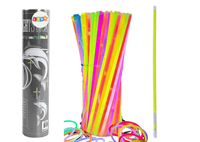 Opaski fluorescencyjne świecące w ciemności 100szt LeanToys 20402