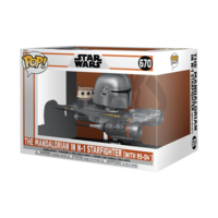 PROMO FUNKO POP FIGURKA Star Wars The Mandalorian in N-1 Starfighter with R5-D4 76549