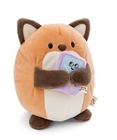NICI 61151 Maskotka Lis Geeks 16cm z grą wideo w pudełku prezentowym MyMochi