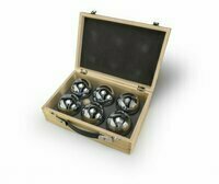 Petanque w drewnianej skrzynce gra plenerowa 56319 Tactic