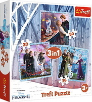 Puzzle 3w1 Magiczna opowieść Frozen II Kraina Lodu 34853 TREFL p8