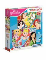 Clementoni Puzzle 2x20el Princess Księżniczki 24766