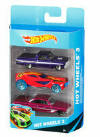 Hot Wheels Auto 1:64 K5904 trzypak p12 MATTEL mix