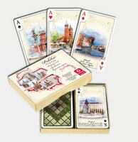 Karty do gry 2x55 listków Polska Akwarele CARTAMUNDI